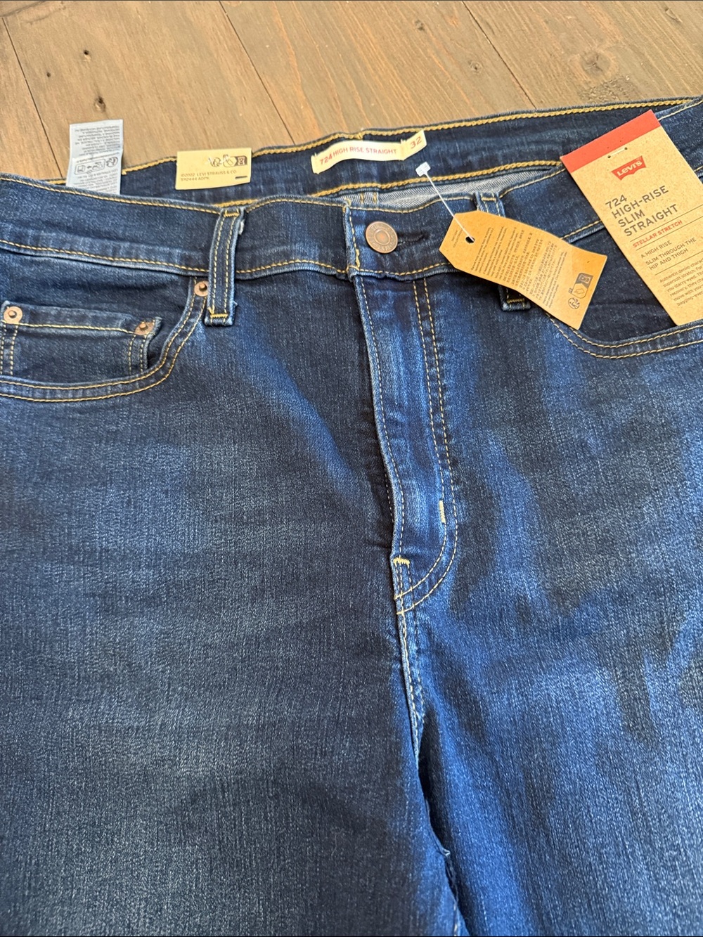 Levi's Women's High-Rise Straight Jeans - Dark Blue